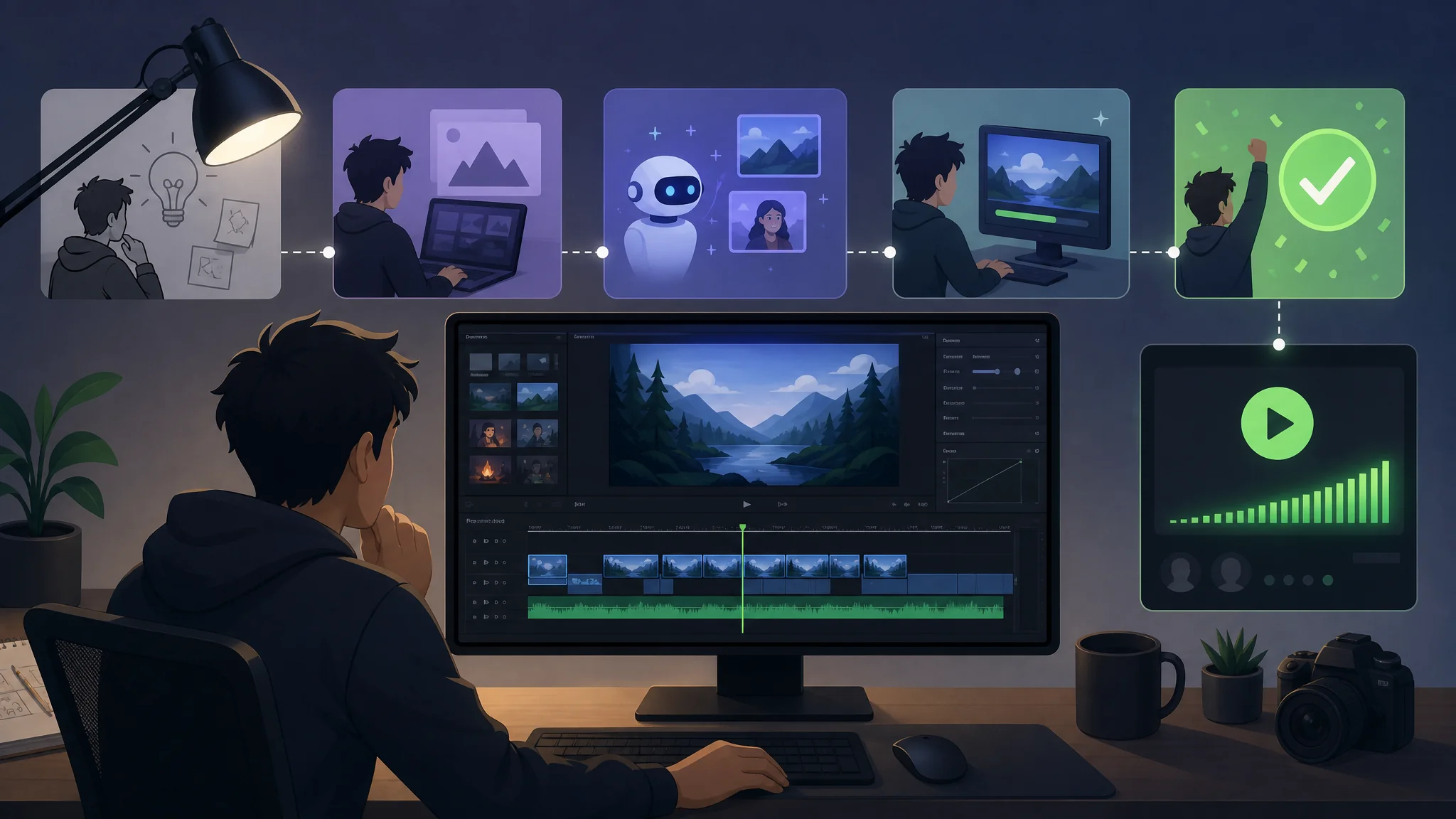 用AI学AI制作：我从剪辑小白到出第一条片